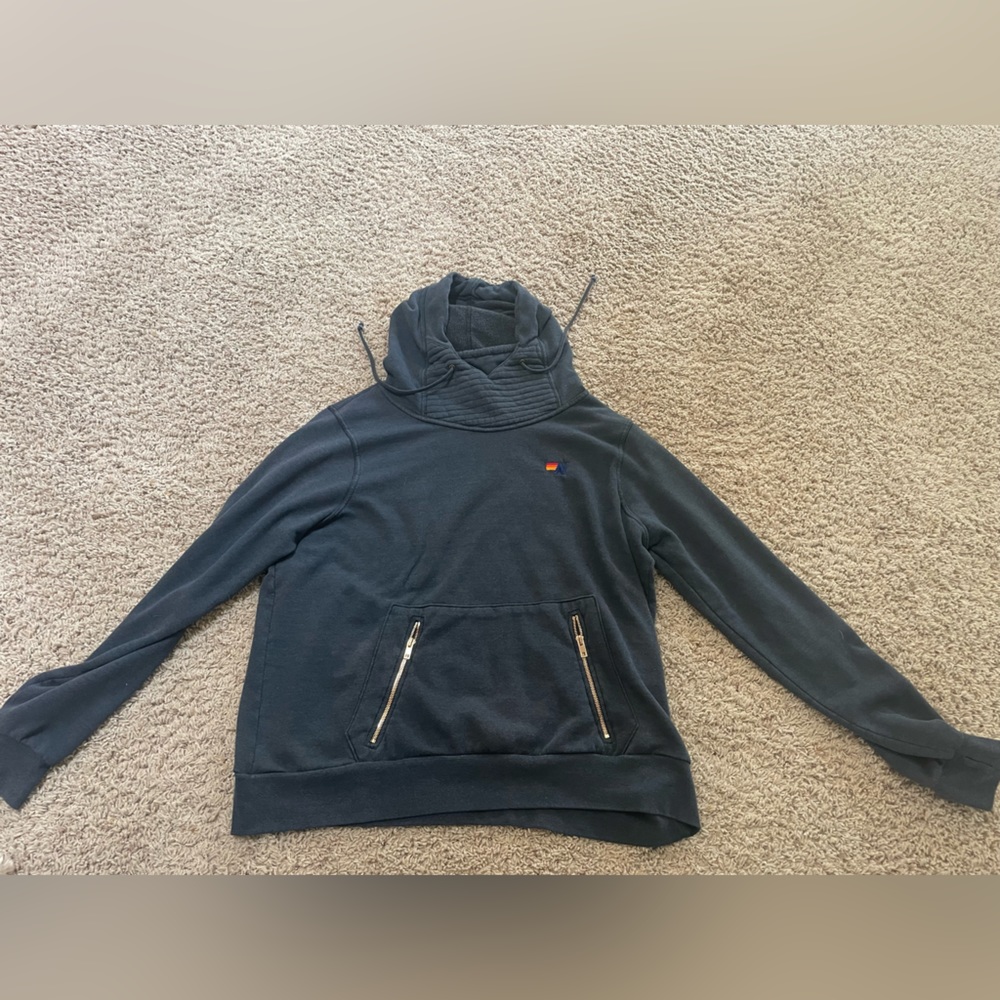 aviator nation funnel neck sweatshirt